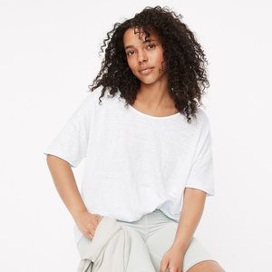 J. Crew Relaxed Linen Scoop-Neck T-Shirt